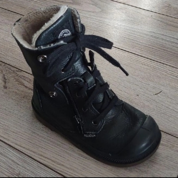 Palladium Baggy Toddler Warm Leather Boots - Picture 3 of 8